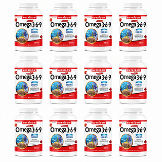 Omega 3·6·9 2400mg | Fish, Borage & Flaxseed Oil | EPA, DHA, GLA, ALA | 300 Softgels | 12 Pack