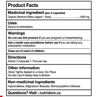 Organically Sourced Beet Root 1400 mg Supplement, Twin Pack