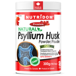 Nutridom Psyllium Husk Powder 300g | Pure Soluble Fibre | No Additives