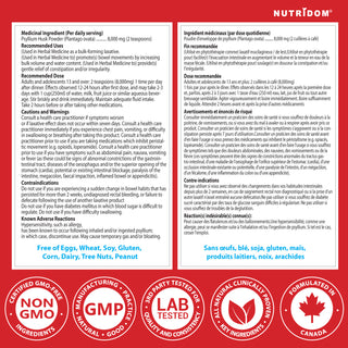 Nutridom Psyllium Husk Powder 300g | Pure Soluble Fibre | No Additives