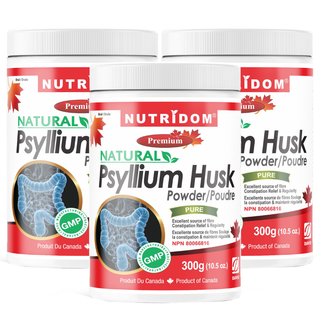 Psyllium Husk Powder 300g 3 Pack | Bulk Forming Laxative | 112 Servings
