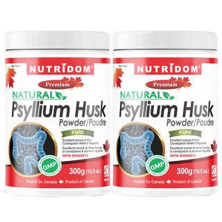 Psyllium Husk Powder 300g | Pure Soluble Fibre | No Additives | 2 Pack