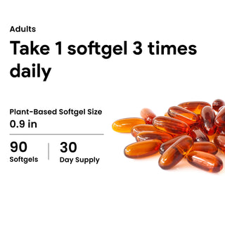 Nutridom Pumpkin Seed Oil 1000mg | Cold Pressed | Omega-6 & Oleic Acid | 90 Veggie Softgels