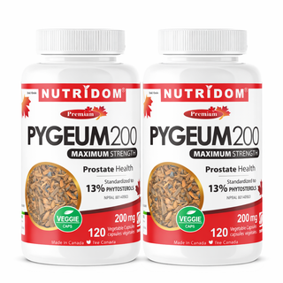 Pygeum 200mg 2-Pack - Extended Supply | Men's Wellness Bundle