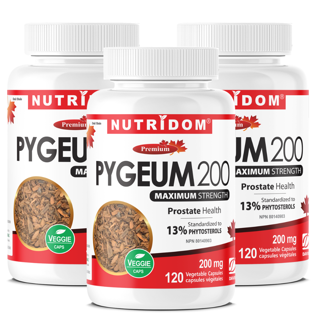 Pygeum 200mg 3-Pack - Year Supply | Maximum Value Bundle – Nutridom
