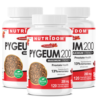 Pygeum 200mg 3-Pack - Maximum Value | Men's Health Bundle | 360 Capsules