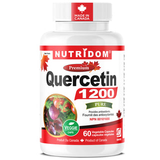 Quercetin 600 mg antioxidant supplement 60 vegan capsules