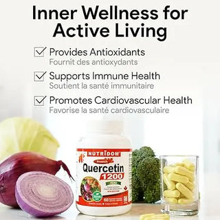 Quercetin 600 mg capillary support supplement capsules