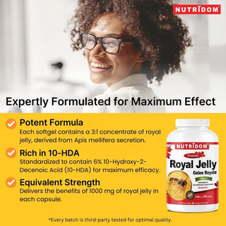 Royal jelly 1000 mg Canadian supplement 300 softgels
