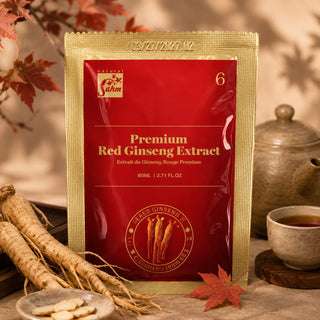 Sahm Premium Red Ginseng Extract | 30 Pouches (80ml Each) |  Herbal Wellness Support