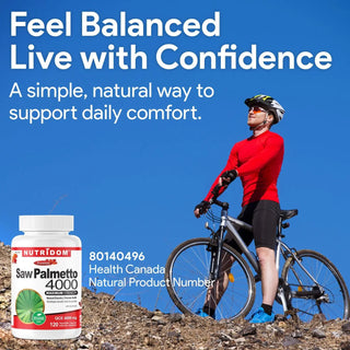 Saw Palmetto extract supplement bottle 120 vcaps