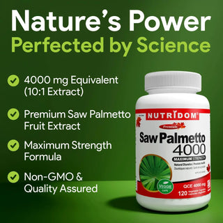 Saw Palmetto maximum strength extract 4000 mg QCE supplement