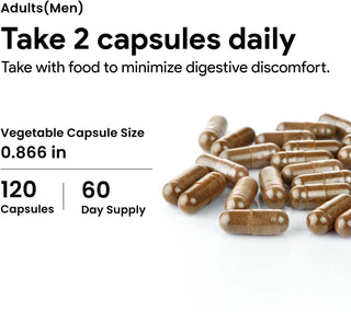 Saw palmetto 500 mg capsules 120 count