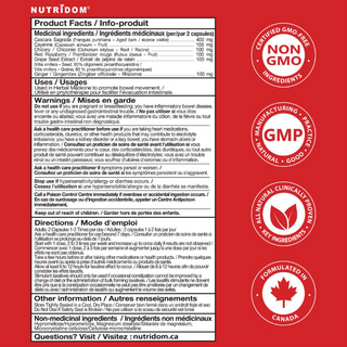 Digestive Cleanse | Herbal Laxative | 6 Medicinal Ingredients | 60 Vcaps