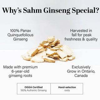 Sahm 캐나다산 건조 백삼 120g 