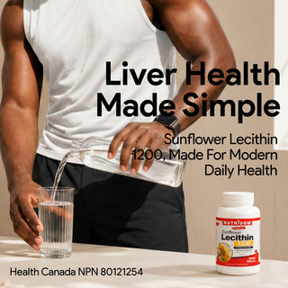 Sunflower Lecithin 1200mg | Source of Phosphatides | Liver Support | 120 Softgels