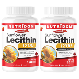 Sunflower Lecithin 1200mg  | Liver Support | 120 Softgels | 2 Pack