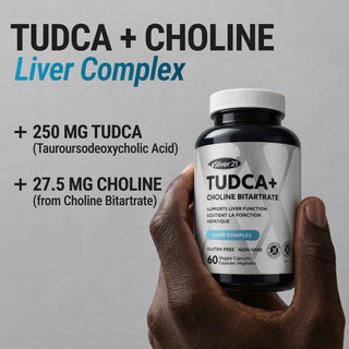 TUDCA 250 mg supplement with choline capsules