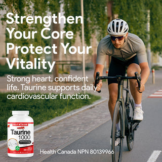 Taurine 1000 mg Amino Acid Supplement for Active Lifestyles