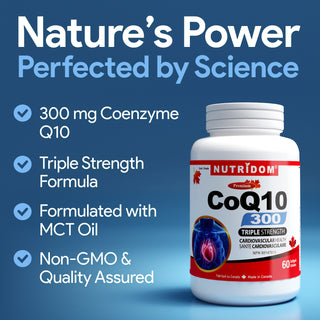 Triple Strength Coenzyme Q10 300 mg for Heart Health