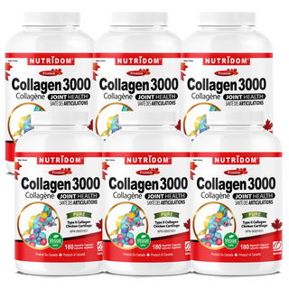 Type II Collagen 500mg | Chicken Cartilage | Hydrolyzed Peptides | Joint Support | 6 Pack