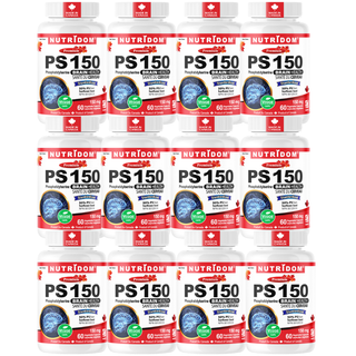 PS-150 Phosphatidylserine 150 mg | Cognitive Support | 60 Vcaps- 12 Pack