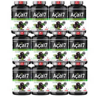 Acai Berry 100:1 Extract 200 mg | Antioxidant Support | 200 Vegan Capsules - 12 Pack