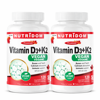 Vegan Vitamin D3+K2 2-Pack - Lichens & Natto | Extended Supply | Bundle Savings