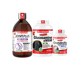 Nutridom Joint Care Set | Mobility & Cartilage Support | Chondroitin, Glucosamine MSM & EZ Flex
