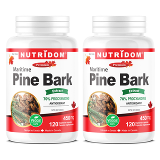 Maritime Pine Bark Extract 450mg | 2 Pack | Circulation & Vascular Health
