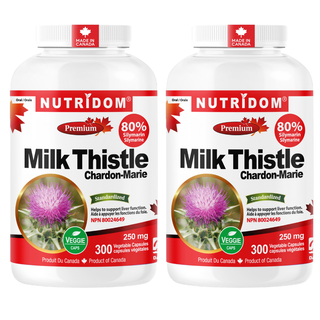 Milk Thistle 250mg 80% Silymarin 2-Pack - 600 Capsules | Extended Liver Support