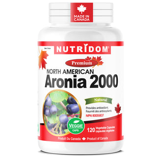 Aronia Berry 500mg 4:1 Extract | QCE 2000mg | Antioxidant and Cardiovascular Support | 120 Vcaps