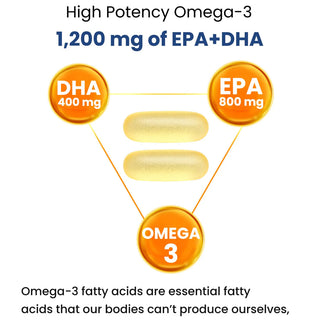 Nutridom Omega 1200 Fish Oil | IFOS 5-Star | rTG Formula | 120 Capsules | Made In Canada - 6 Pack