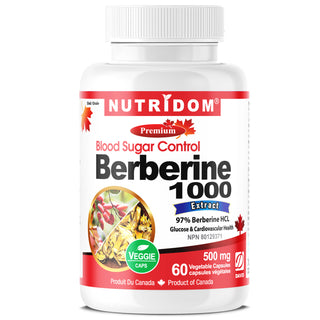 Nutridom Berberine HCL 500mg (60 Veggie Capsules)