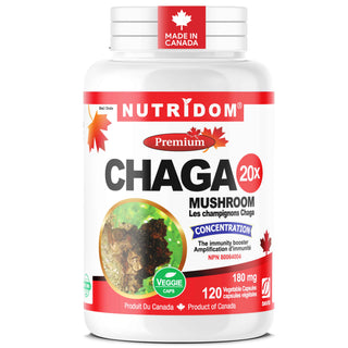 Chaga Mushroom 3600mg QCE | 20:1 Extract | Extra Strength | 120 Vcaps