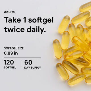 Nutridom Atlantic Cod Liver Oil 1000 mg | EPA, DHA, Vitamins A & D | 120 Fish Gelatin Soft gels