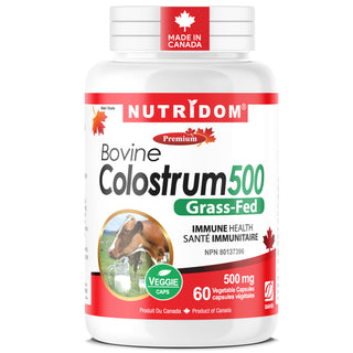 Bovine Colostrum 500mg | 30% IgG | Immune and Gut Support | 60 Vcaps
