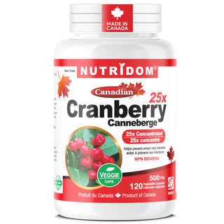Cranberry 25x Extract 500mg | QCE 12.5g | 120 Vcaps