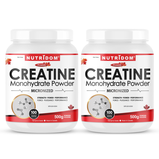 Creatine Monohydrate Powder 2-Pack - 99.9% Pure Micronized | 1kg Total (500g x 2)