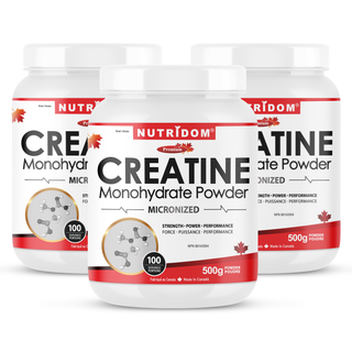 Pure Creatine Monohydrate Powder 3-Pack - 99.9% Micronized | 1.5kg Total (500g x 3)