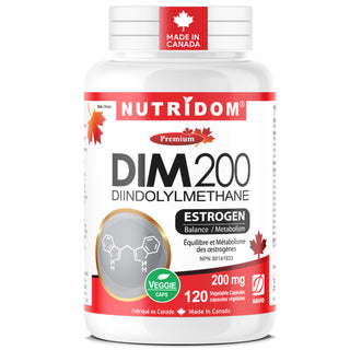 DIM 200mg | Diindolylmethane | Estrogen Metabolism and Hormone Balance | 120 Vcaps