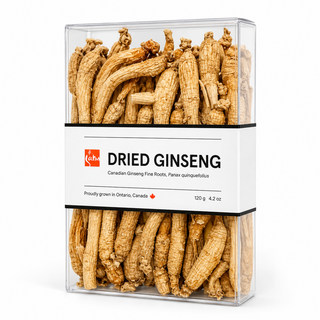 Ginseng blanc séché 120g | Panax quinquefolius de l'Ontario | Ginseng canadien
