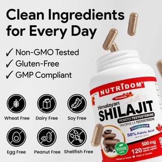 fulvic acid rich shilajit capsules 500 mg wellness formula