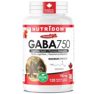 GABA 750mg | Gamma Aminobutyric Acid | Fermentation Derived | 90 Vcaps