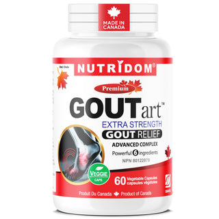 GOUTart | Tart Cherry + Curcumin + Celery Seed + Devil's Claw | Joint Health and Antioxidant Support