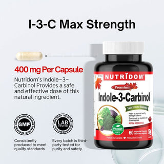 Nutridom Indole-3-Carbinol 400mg (60 Capsules)