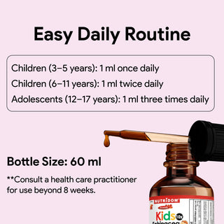 Nutridom Kids Echinacea Drops | Gentle Respiratory & Seasonal Wellness Support