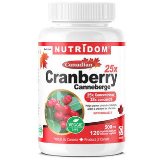 Nutridom Canadian Cranberry 500mg (12,500mg QCE) (120 Capsules)