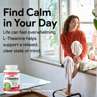 Nutridom L-Théanine 250 mg | Soutien contre le stress et équilibre cognitif | 300 gélules végétales