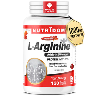 L-Arginine 1000mg | Nitric Oxide and Circulation Support